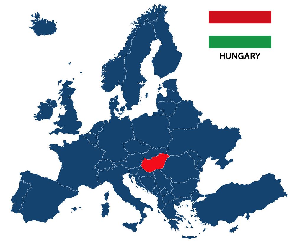 Hungary lies in Central Europe