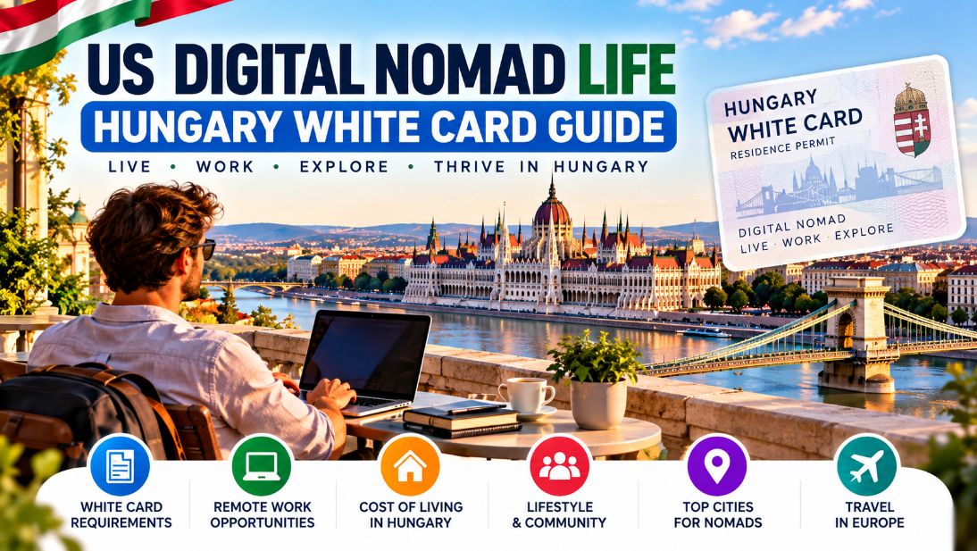 US digital nomad life in Hungary: White Card residence permit guide, remote work and life in Budapest